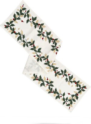 Holiday Embriodered Table Runner 14'' x 70''