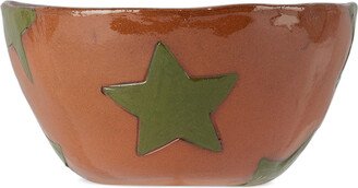 Harlie Brown Studio SSENSE Exclusive Green Stars Delight Cereal Bowl