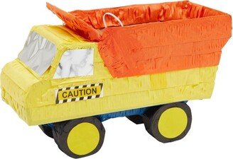 Blue Panda Dump Truck Pinata - Kids Construction Birthday Party Supplies, Construction Party Decorations (Small, 15.5x9x6 In)