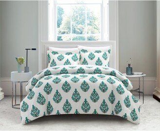 Alberta Floral Medallion Duvet Cover 2-Piece Set - Twin