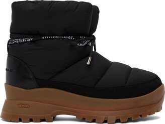 Black Trace Puffy Boots