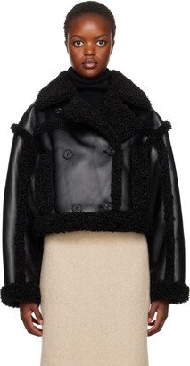 Black Kristy Faux-Shearling Jacket