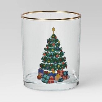 13.8oz Christmas Glass Tree Tumbler