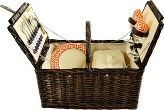 Surrey Willow Picnic Basket with Service for 2