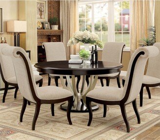 Yablanitsa Contemporary Espresso Wood Upholstered 5-Piece Dining Table Set by Copper Grove