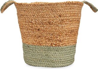 Two Tone Jute Storage Basket-AC