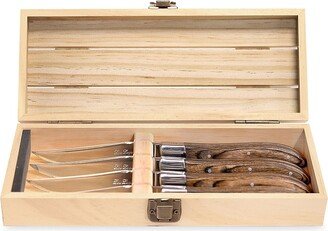 4-Pack Louis Noyer Pakka Wood Knife Set