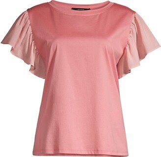 Mana Flutter-Sleeve Cotton Tee