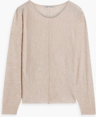 Mélange cashmere top