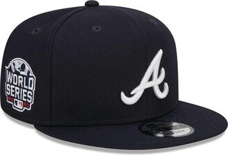 Men's Navy Atlanta Braves 2021 World Series Side Patch 9FIFTY Snapback Hat