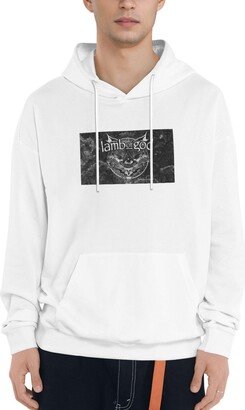 LonnieRMilllard Mans Hooded Pocket Sweatshirt for GOD Lamb Hoodie Individual couple Pullover Hooded Sweatshirt Large White