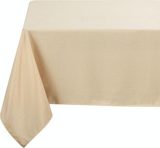 Kate Aurora Basics All Purpose Spill Proof Fabric Tablecloths - 60 in. W x 84 in. L (6-8 Chairs), Gold