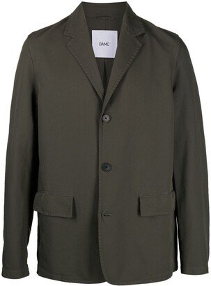 Notched-Lapels Single-Breasted Blazer-AI