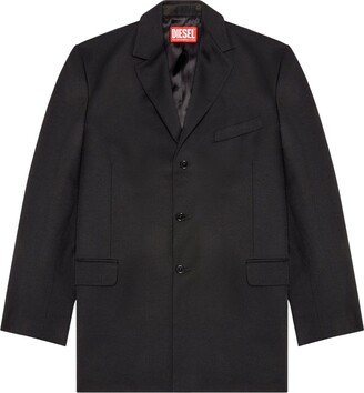 Panelled Single-Breasted Blazer-AD