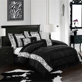 Nanshing Mali 7-Piece Comforter Set, Black, King