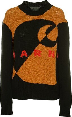 X Carhartt Logo Intarsia-Knitted Crewneck Jumper