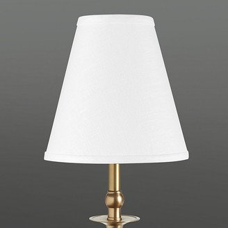 Couture Buffet Lamp Shade Cream Linen Tapered