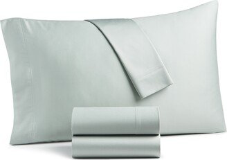 Oake Solid 300 Thread Count Cotton Tencel 4-Pc. Sheet Set, California King, Created for Macy's