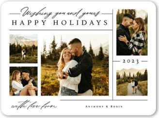 Holiday Cards: Candid Collage Holiday Card, White, 6X8, Holiday, Matte, Signature Smooth Cardstock, Rounded