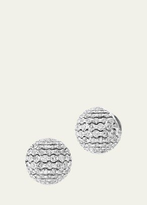 White Gold Merveilles Sphere Earrings with Diamonds