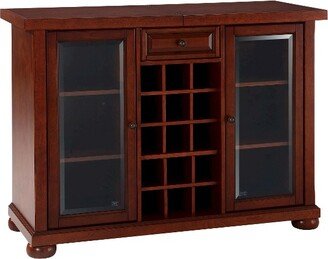 Alexandria Sliding Top Bar - Vintage Mahogany