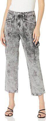 Women's Cargo Pant - Amazon Exclusive (Gray Tie Dye Wash) Women's Jeans