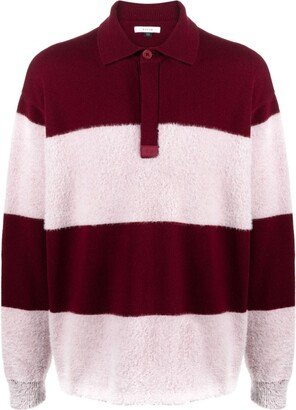 Stripe-Pattern Merino-Blend Jumper