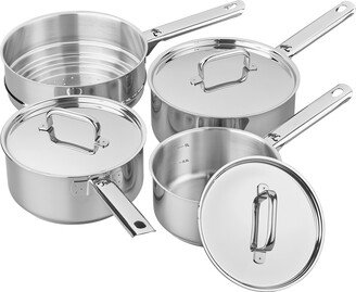 Performance Superior 3 Piece Saucepan Set with Steamer Stainless Steel