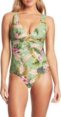 Panel Line Multifit One-Piece Swimsuit