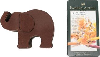 Graf von Faber-Castell small Elephant leather pen holder