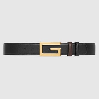 Reversible belt with Square G buckle