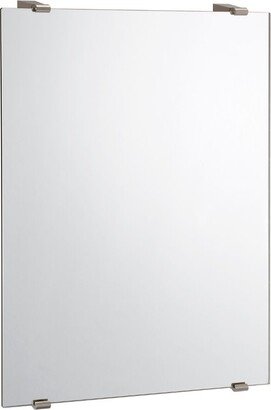 Minimalist Mirror from the Bleu Collection - Satin Nickel