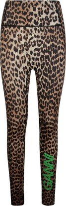 Leopard Printed High Waist Tights