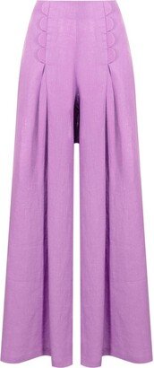 Bubble high-waisted trousers