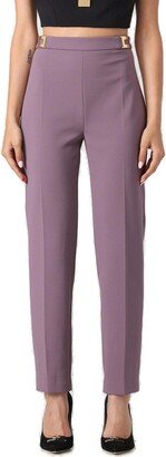 High Waist Cigarette Trousers-AA