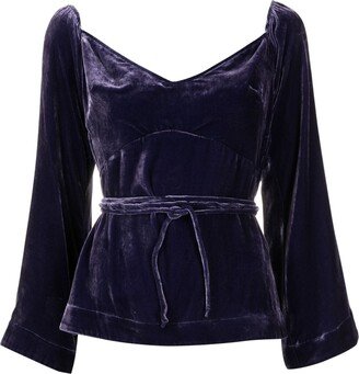 Sara velvet blouse