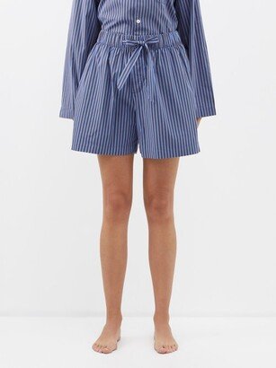 Striped Organic-cotton Pyjama Shorts-AB