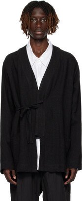 Black Self-Tie Robe