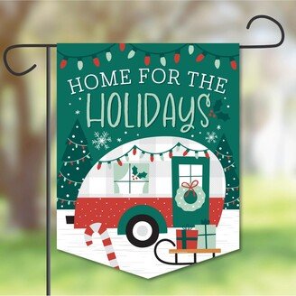 Big Dot Of Happiness Camper Christmas - Outdoor Decor - Double-Sided Holiday Garden Flag 12 x 15.25