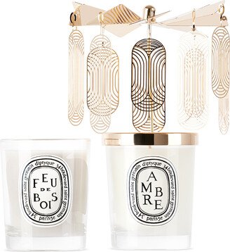 Holiday Carousel Ambre & Feu de Bois Candle Set