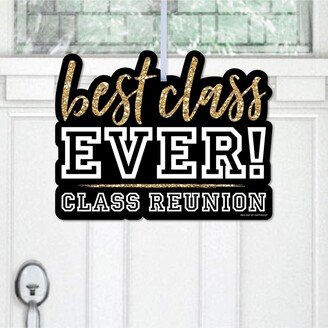 Big Dot Of Happiness Reunited - Hanging School Class Reunion Party Outdoor Front Door Decor 1 Pc Sign