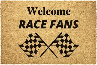 Welcome Race Dirt Track Racing Doormat Outdoor Rug Door Mat Decor Housewarming Summer Winter Christmas House Gift