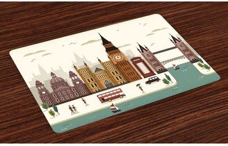 London Place Mats, Set of 4