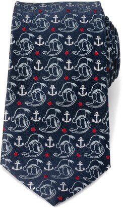 Donald Duck Anchor Silk Tie