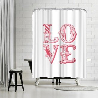 71 x 74 Shower Curtain, Love Carnival by Motivated Type