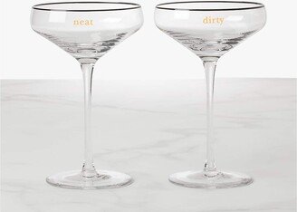 Dirty & Neat Martini Glass Set