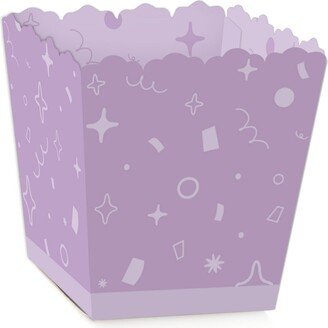 Big Dot Of Happiness Purple Confetti Stars Mini Favor Boxes Simple Party Treat Candy Boxes Set of 12