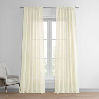 Exclusive Fabrics Signature French Linen Sheer Curtain