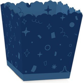 Big Dot Of Happiness Navy Confetti Stars Mini Favor Boxes Simple Party Treat Candy Boxes Set of 12