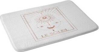 Emanuela Carratoni Le Soleil or The Sun Memory Foam Bath Mat White